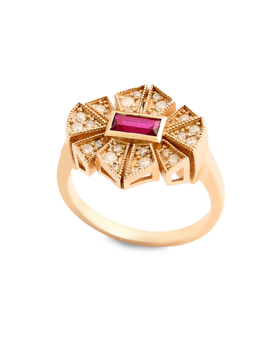0.70 Karat Ruby N Middle Pırlanta Yüzük