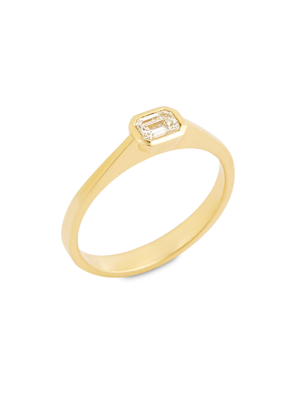 0.37 Karat Aldebaran Pırlanta Baget Yüzük