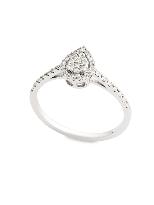 0.39 Karat The Pear Pırlanta Damla Yüzük