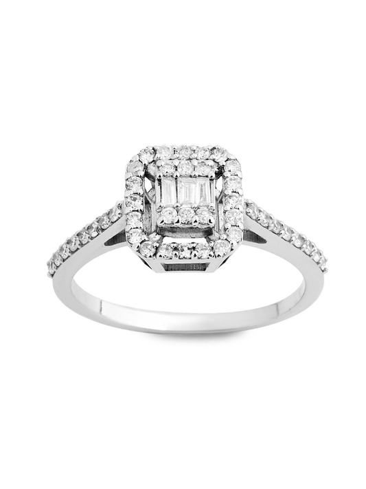 0.26 Karat Achernar Pırlanta Baget Yüzük