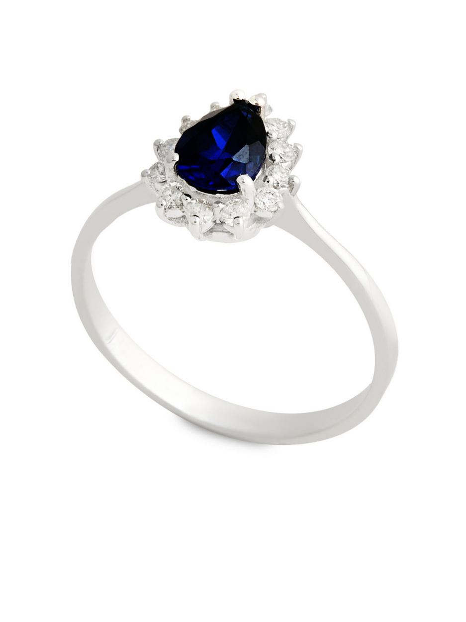 1.06 Karat Bride Pear Pırlanta Yüzük