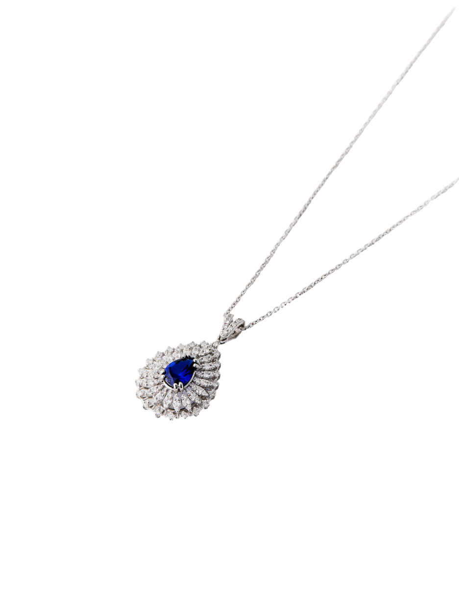 Blue Diamond Damla Kolye