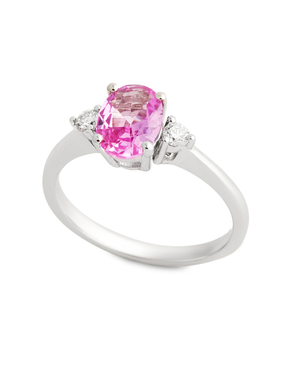 1.49 Karat Royalty Pink Oval Pırlanta Yüzük