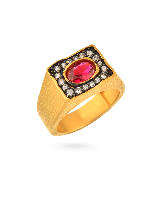 8.02 Gr. Rubier Altın Yüzük