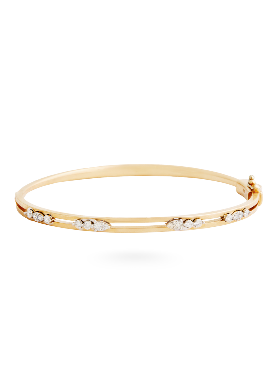 0.45 Karat Antique Pırlanta Kelepçe