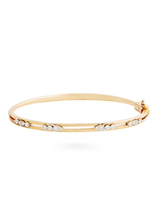 0.45 Karat Antique Pırlanta Kelepçe