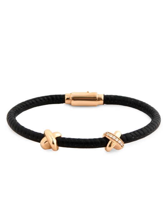 0.12 Karat Dot Pırlanta İp Bileklik