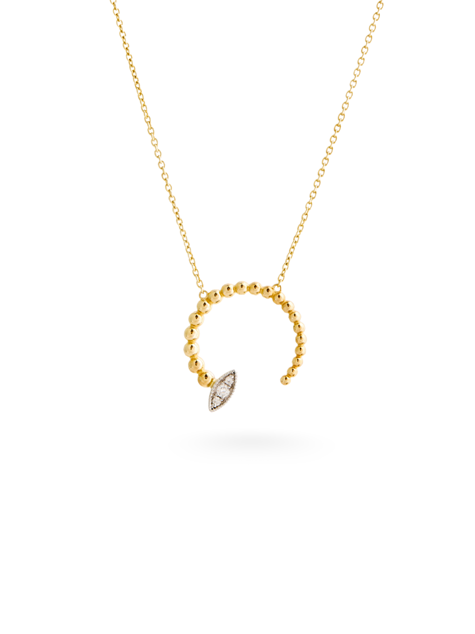 0.08 Karat Marquise Pırlanta Kolye