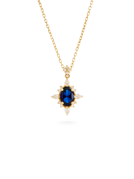 1.16 Karat Keanu Sapphire Pırlanta Kolye
